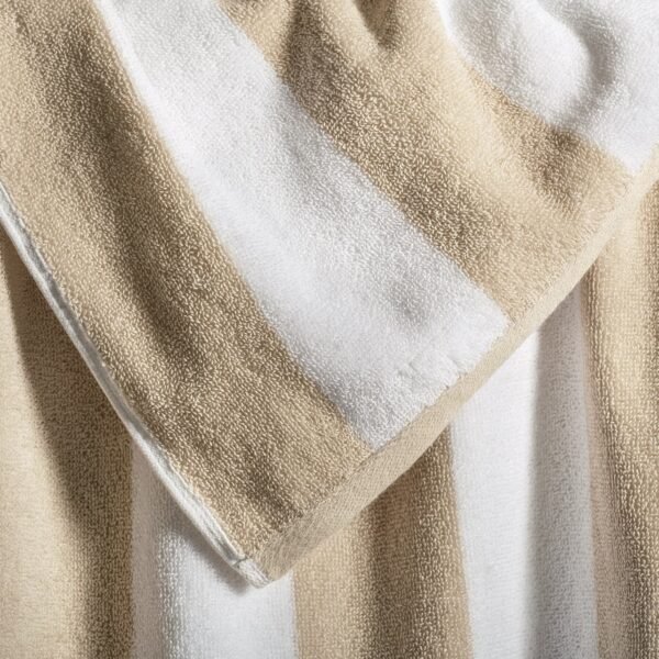 Seaosns Beach Towels - Hotel Grade Cotton Beach Towel,  36 x 72 in, Beige - Image 6