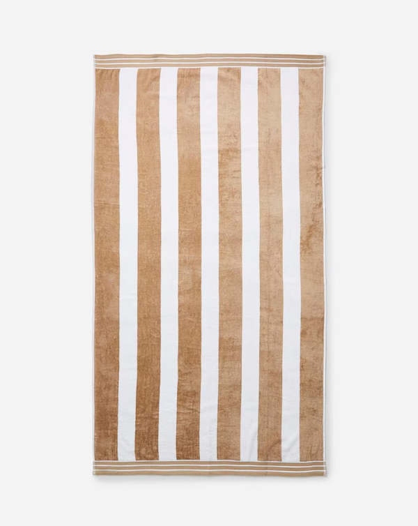 Seaosns Beach Towels - Hotel Grade Cotton Beach Towel,  36 x 72 in, Beige - Image 2