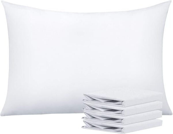 Seasons Hotel Grade Plain White  Pillowcases, Pillowcase Set - Image 2