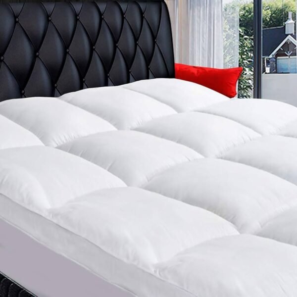 Seasons Mattress Topper with Down Proof Outer Cover - Individual Pillow Type Filling With Zipper Line 2 - Image 3