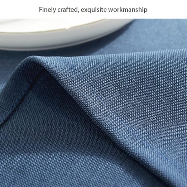 Seasons Cotton Plain Round Tablecloth - Image 5