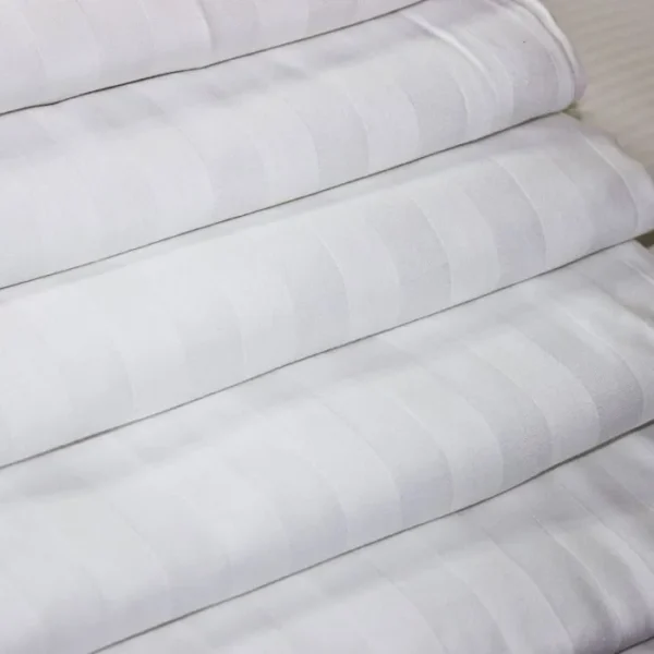 Seasons Hotel Grade Premium Duvet Cover White Stripe - Image 4